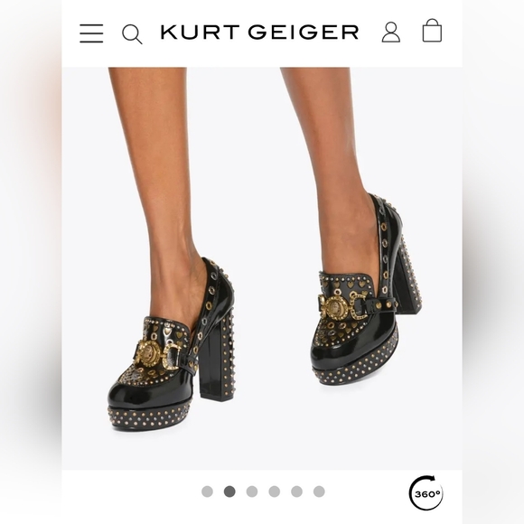 Kurt Geiger London Mansion Stud Loafer Pumps. SIZE 42 - Picture 13 of 14
